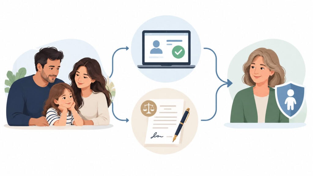 Options for registering a guardian through the Dutch gezagsregister or a will