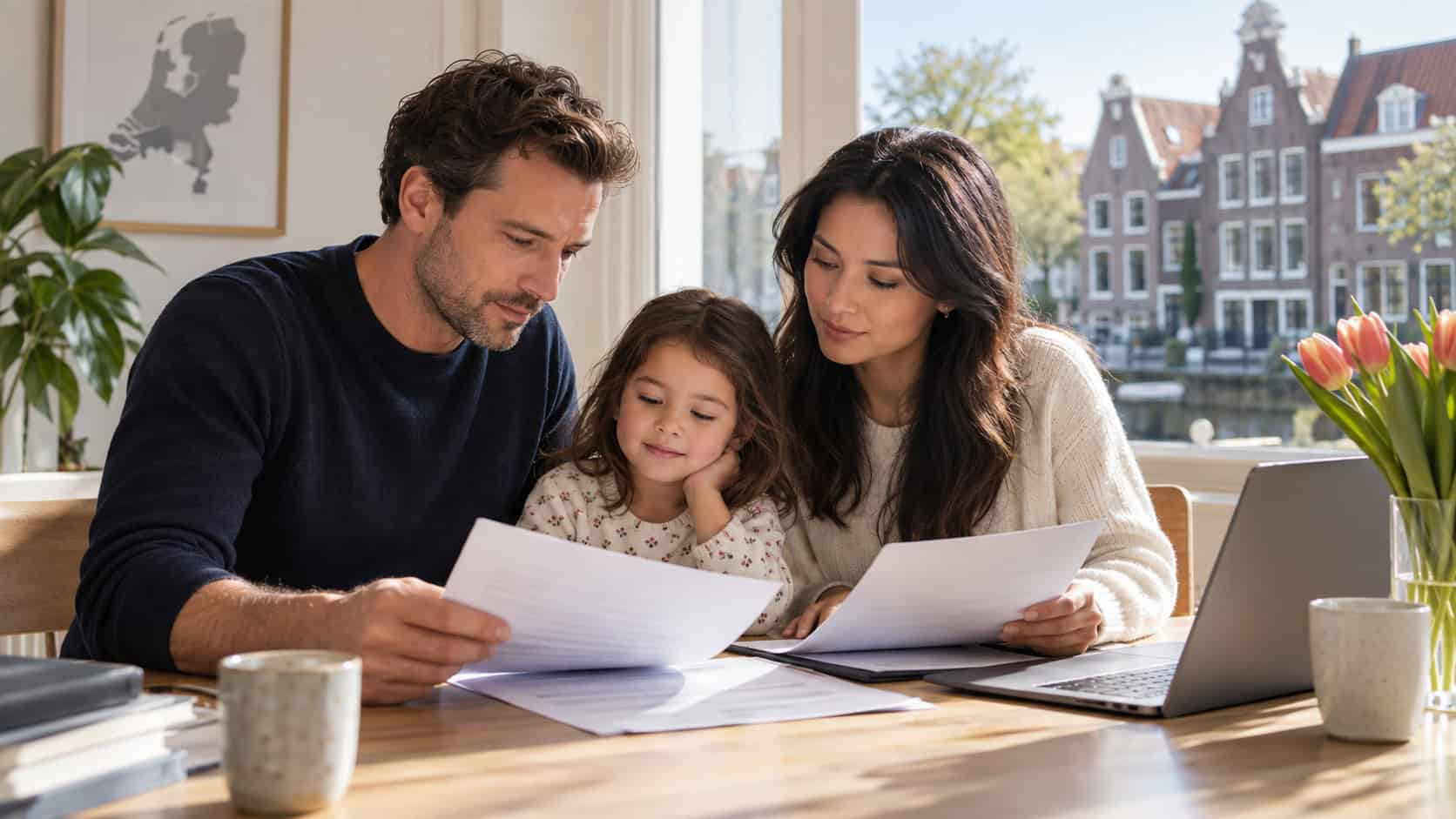 Parents planning legal guardianship for their child in the Netherlands.